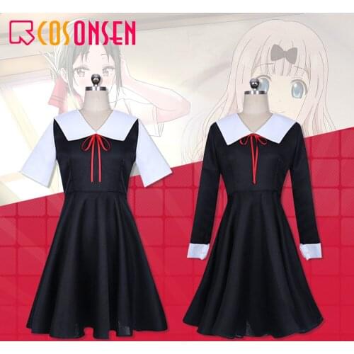 Kaguya-sama: Love Is War Shinomiya Kaguya Cosplay Dress Fujiwara Chika Costumes Jk School Girls Uniform Anime Wigs COSPLAYONSEN