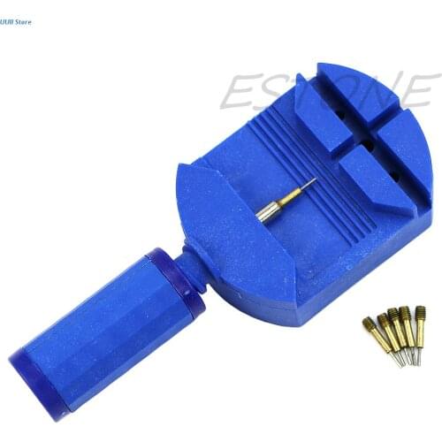 Professional Watch Band Bracelet Link Remover Adjust Repair Tool +5 Spare Pins XX9D