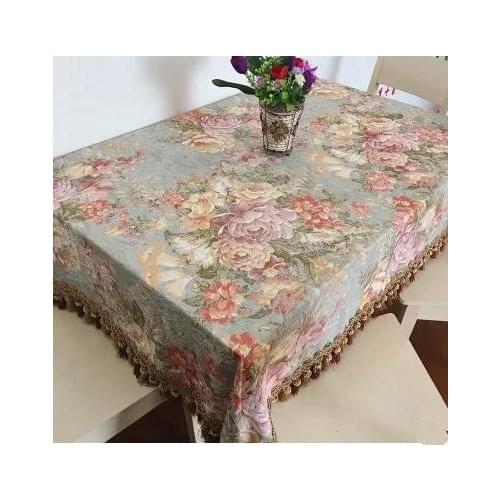 Table cloth of Pastoral rural TV cabinet cloth rectangular table cloth