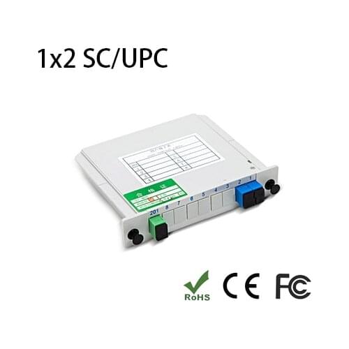SC/UPC 1*2 Module PLC Fiber Optical Splitter SC/FC/ST/LC Connector PLC Splitter SC/UPC