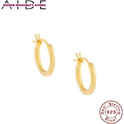 AIDE 925 Sterling Silver Earrings Women Luxury Jewelry Drop Earring Piercing Huggie Earings Pendientes Brincos Bijou Arete Gift