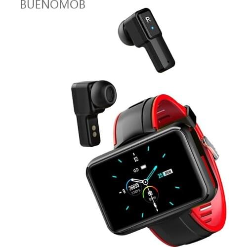 2020 NEW BUENOMOB Smart Watch Men Women Smartwatch With Wireless Headphones Bluetooth Headphones Earbuds Sport Fitness Bracelet