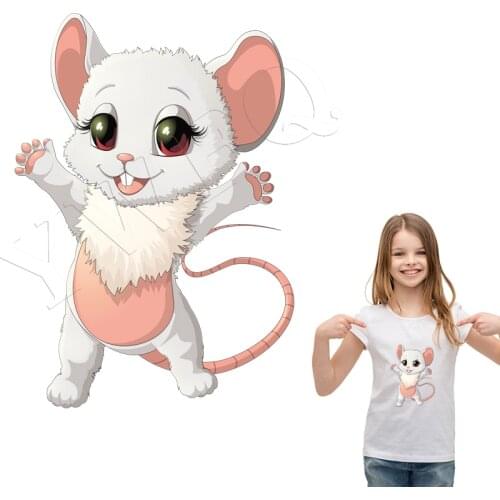 Cartoon Animal Iron-On Transfers Vynil Heat Transfer Ironing Stickers T-shirt Thermal Patches For Clothing Iron Fashion