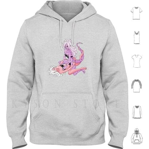 21 Good And 21 Evil Censored V2 Hoodies long sleeve Cotton Transformation Android Cyborg Robot Good Evil Twins Twin Demon