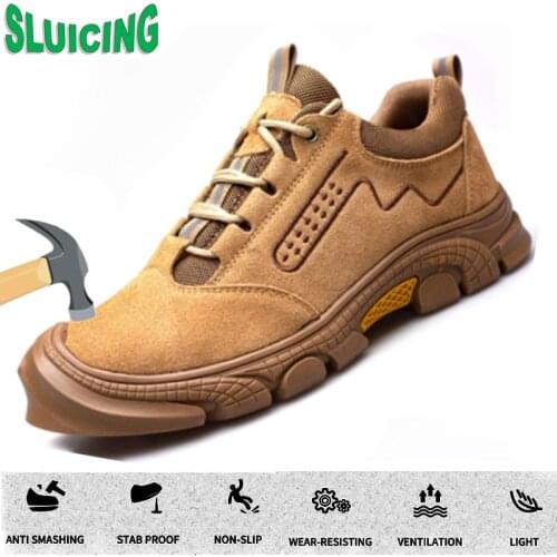 High Quality Work Safety Shoes Anti-smash Anti-puncture Work Shoes Sneakers Indestructible Footwear Anti-scalding Welder Shoes