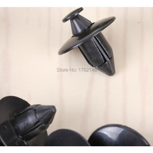 100x Black Nylon Clip Fender Liner Splash Shield Retainer 63848-01G00 91545SE00030 For Nissan Altima Frontier Maxima For Honda