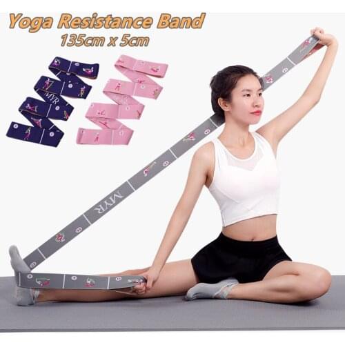 11 Grid Multi-segment Dance Yoga Auxiliary Stretching Belt Elastic Belt Beginner Yoga Supplies Resistance Band
