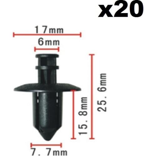 20pcs For Volvo C70 / S40 / S60 / S80 / V50 / V80 OEM 07-14 XC90 Front Bumper Grille-Support Clip 3533394