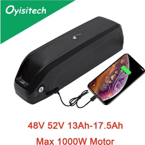 48V 52V 13Ah Ebike Battery Lithium ion 14.5Ah 17.5Ah Electric Bicycle Battery 48v Battery With 30A BMS For 250W 500W 750W 1000W