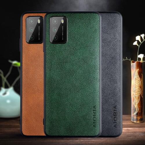 Case for Xiaomi Poco M3 Pro coque Retro business PU leather Skin covers for Xiaomi poco m3 case funda capa