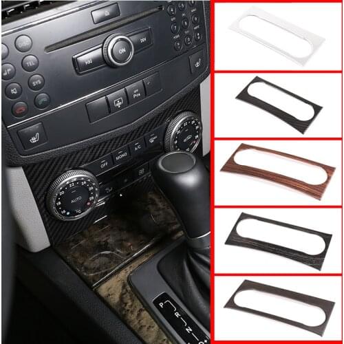 5Color ABS Chrome Car Center Air Conditioning Decoration Frame Trim For Mercedes benz C Class W 204 2008-14 Interior Accessories
