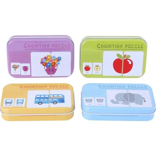 Kids Baby Cognitive Cards Montessori Materials Fun English Word Pocket Flash Card Early educational toys Baby Training Cards