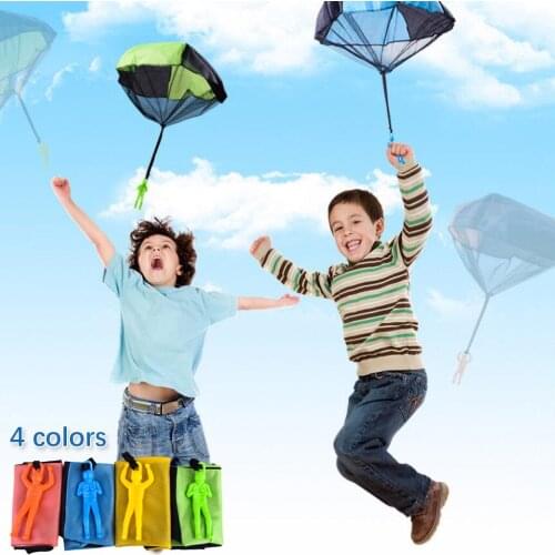 Hand Throwing Kids Mini Play Parachute Toy Soldier Outdoor Sports Children Educational Toys Kids Birthday Gifts