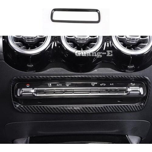 For Mercedes Benz GLA 2020 2021 Car Styling Console Temperature Air-Condition Volume Switch Trim Frame Lamp Sticker Parts