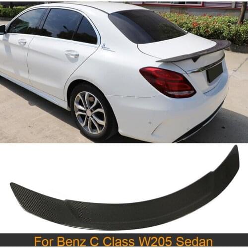 For W205 Car Rear Trunk Spoiler Wing Lip for Mercedes Benz C Class W205 4 Door Sedan 2015 - 2019 Rear Wing Lip Boot Lid Spoiler
