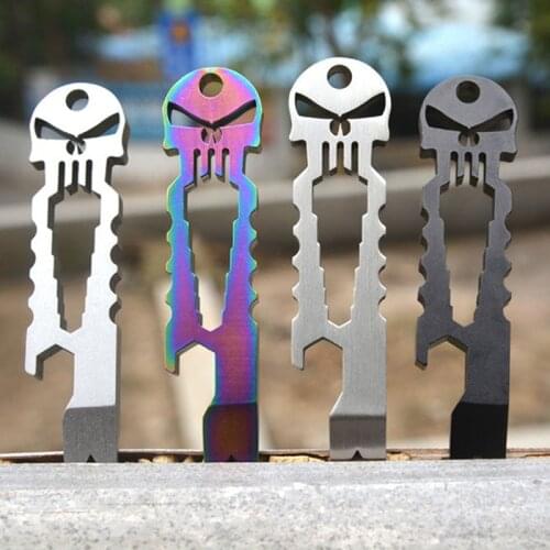 EDC Outdoor Camping Tactical Equipment Tourism Portable Pocket Keychain Multifunction Tools Stainless Steel Screwdriver Crowbar