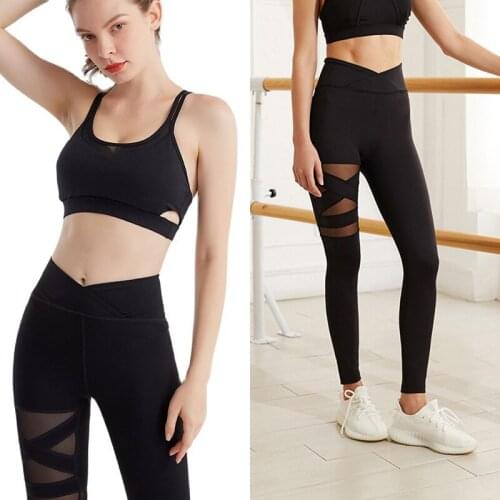 2 Pcs/Set Sports Suits For Women Sportswear Highly Elastic Tight High Waist Leggings Outfits Gym Fitness Running Suit Yoga Set