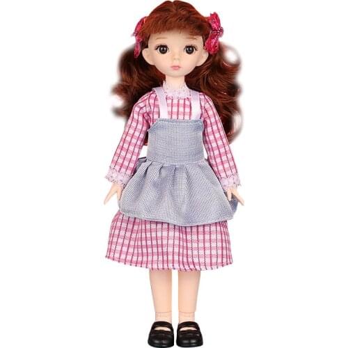 New 32cm BJD Doll Toys With Clothes Shoes Cute Figure 25 Movable Joints Dolls Toy For Girls Gift with Box
