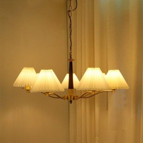 Original Japanese Retro Bedroom LED Lamp Nordic Creative Living Room Pendant Lights American Restaurant Chandelier