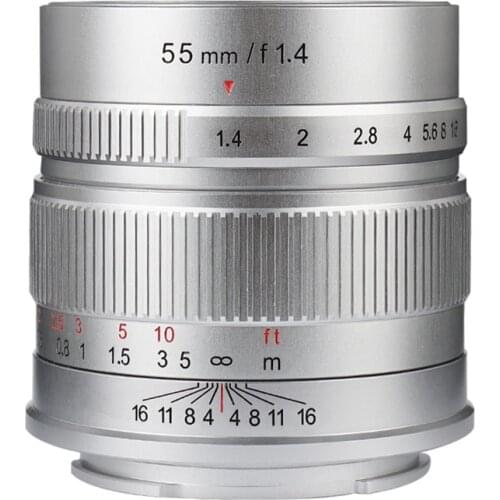 55mm F1.4 APS-C Portrait Manual Focus lens for Sony E/fuji FX/canon eosm/olympus panasonic m4/3 mount mirrorless camera