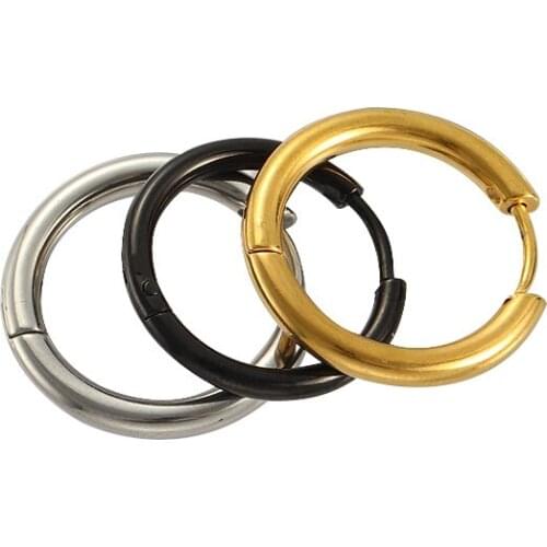 Exaggerate Smooth Circle Hoop Earrings Brincos Simple Party Round Loop Earrings for Women Jewelry Gift Vintage Earrings