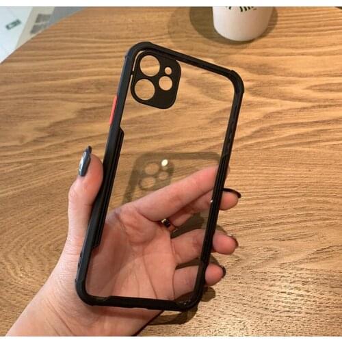 Luxury Shockproof Bumper Camera Protection Phone Case For iPhone 11 Pro Max XR X XS 7 8 Plus SE 2020 Transparent Protective Case