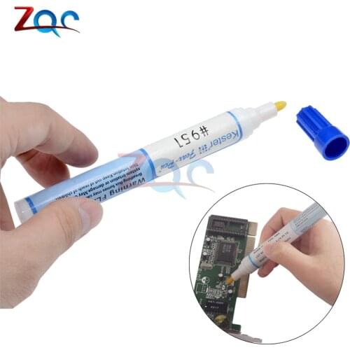 1pcs 951 Soldering Flux Pen Low-solids Kester Cleaning-free Welding Pen For Solar Cell & Fpc/pcb Board 10ml Capacity repair