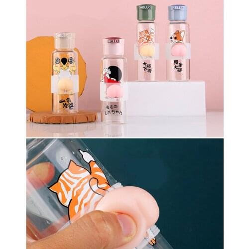 Pressure Reducing Glass Water Cup Pinch Cup Three Dimensional Simulation Portable Lovely Tea and Coffee Cup