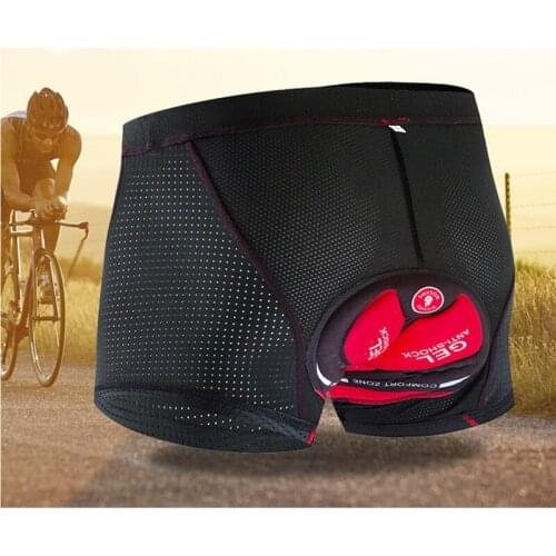 Cycling Shorts Breathable Mesh Mens Cycling Underwear 5D Gel Pad Shockproof Cycling Underpant MTB Shorts Racing Bike Underwear
