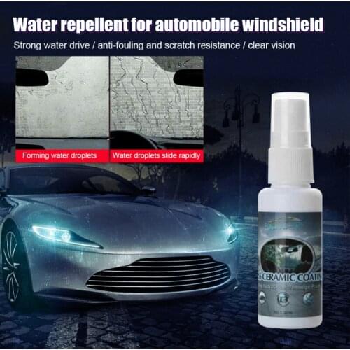 30ml Automobile Windshield Water Repellent Car Coating Windows Waterproof Rainproof Nano Hydrophobic Coating Water Repellent