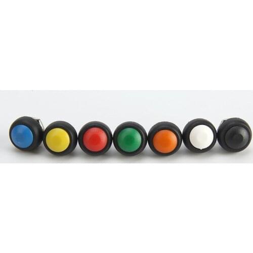 10Pcs 2Pin Mini Switch 12mm 1A waterproof switch pbs33b 12v momentary Push button Switch reset Non-locking pbs-33b