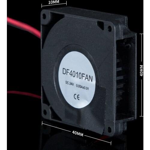 2PCS 4010 12V&24V Cooling Brushless 3D Printer Parts 2Pin For Extruder DC Cooler Blower Part Black Plastic Fans