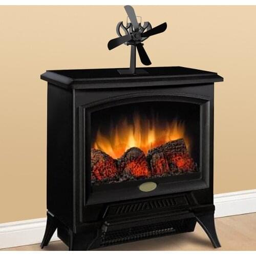 4 Blades Home Fireplace Fan Efficient Heat Distribution Fans