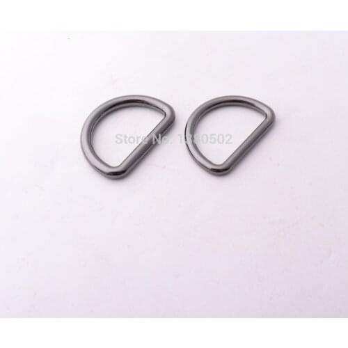 5pcs/lot metal black Color D ring 31*22mm high quality buckle hook for belt Bag backpack