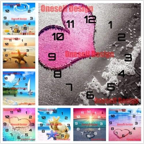 5d diamond painting full square heart 5d diamond art kit heart 5d diamond embroidery sale clock heart decor home Christmas gift