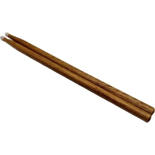 2B Nylon Tip Oak Drum Stick Wood Color Drumstick 6 Pair and 12 Pair Good Quality