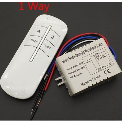 Wireless ON / OFF Lamp Remote Control Switch Receiver Transmitter 220 V 1 Way