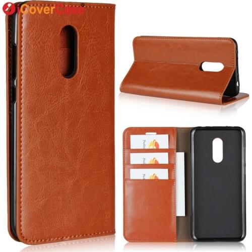 Retro Genuine Leather Flip Coque For Xiaomi Redmi Note 5 Case Wallet Cover Card Slot Fundas Hoesjes Phone Luxury Etui For Note5