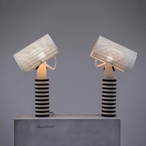 Italian Designer Table Lamp Creative Zebra Stripes Lamp Rotatable Lights Bed Room Living Room Home Decor Study Reading Desk Lamp