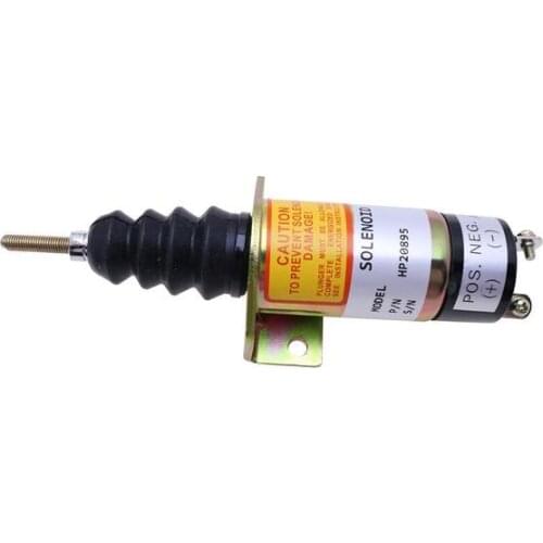 Diesel Stop Solenoid 1504-12C2U1B2 with 2 Ternimals Fit for Woodward 1500 12V