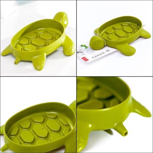 Cute Sea Turtles Soap Box Non-slip Sponge Soap Drain Holder Bathroom Accessories