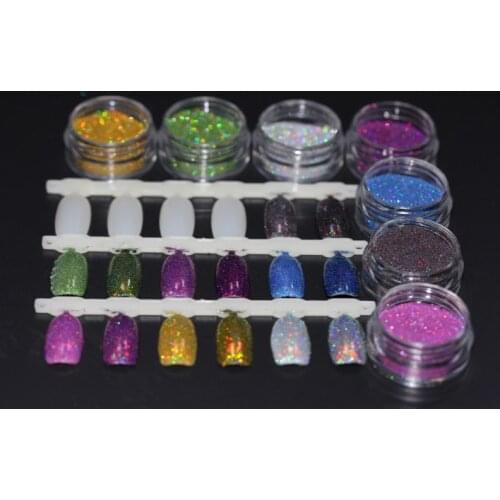 1 jar Holographic Glitter Ultra Fine .002, Silver and gold pink,green,blue rainbow glitter, loose glitter,UV gel nail glitters