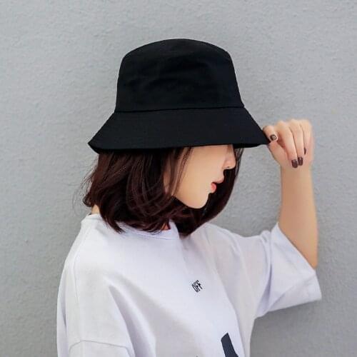 Hats Head Outdoor Bucket Caps Cotton New Fisherman Hat Woman Spring Summer Sunshade Hat Man Candy Color Flat Solid Casual Top