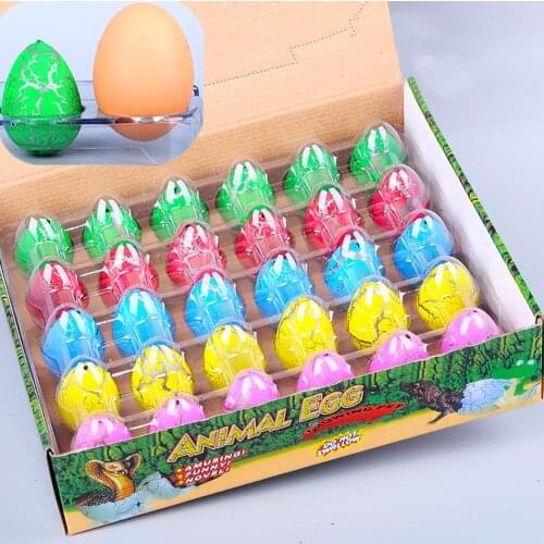 Colorful Crack Water Growing Magic Hatching Dinosaur Egg Inflatable Kids Novelty Gag Toy