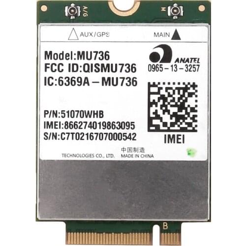 MU736 WiFi Card HSPA+ M.2 Module 3G Card NGFF WCDMA Wireless Module for Universal