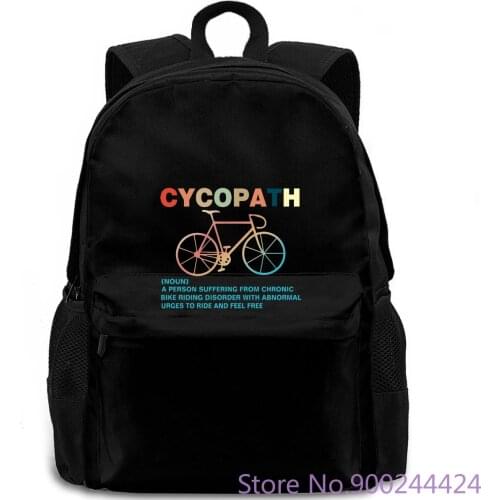 Mens Cycopath Funny Vintage Retro Definition Gift 100% Prints Casual Round Neck Clothes backpack