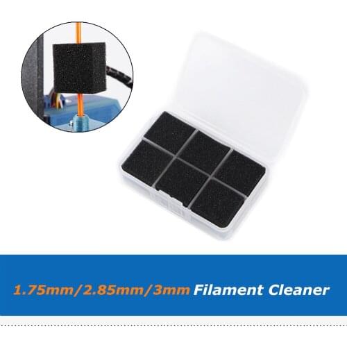 6pcs 3D Printer Parts Consumable Cleaner 1.75/2.85/3.0mm PLA ABS PETG Filament Feed Dust Removal for PRUSA I3/Ender-3/CR-10