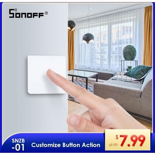 SONOFF Zigbee Smart Home Wireless Light Switch Customize Button Actions Smart House Interruptor Work With Google Home Alexa