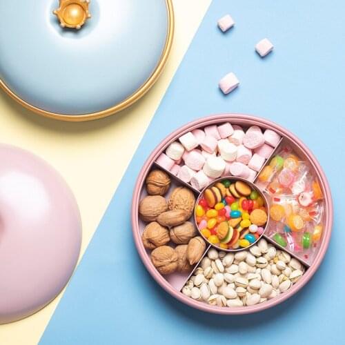 Candy Dried Fruit Plastic Storage Container Home Creativity Melon Seed Plate Living Room Nordic Plates Dinnerware