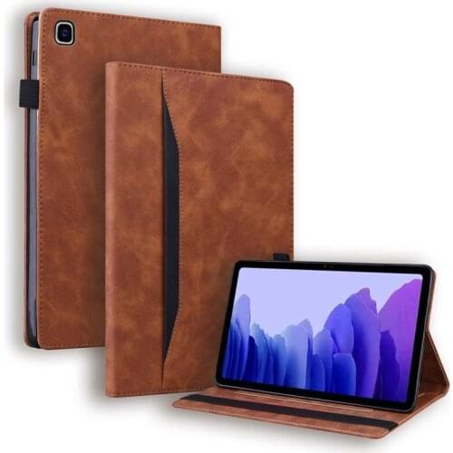 Luxury Business Case For Samsung Galaxy Tab A7 2020 SM-T500 SM-T505 SM-T507 10.4" Front Stand PU Leather Wallet Cover